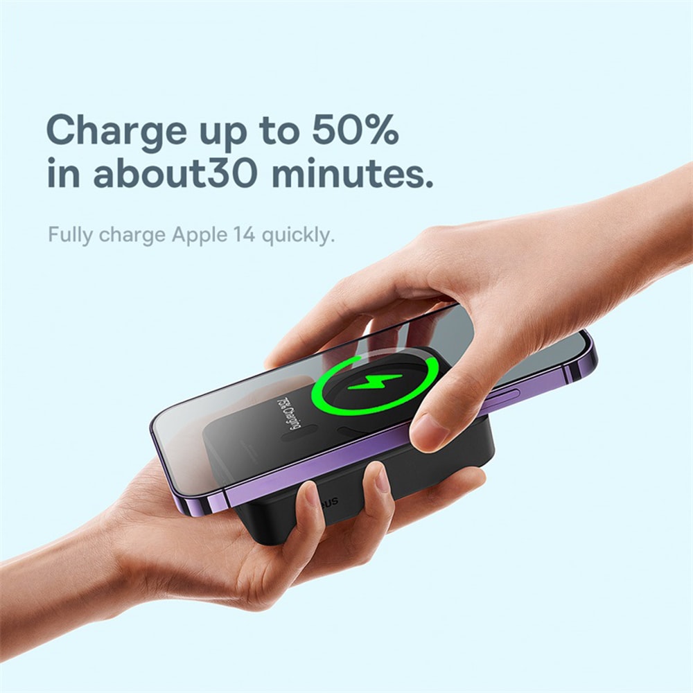 Mini Power Bank Auto Wake Magnetic Wireless Fast Charge Powerbank For Phones And On The Go Chargin 3