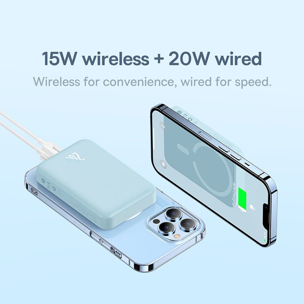 Mini Power Bank Auto Wake Magnetic Wireless Fast Charge Powerbank For Phones And On The Go Chargin 5