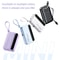 Portable Battery Power Bank Large Capacity Built In Cables Intelligent Digital Display Light 4