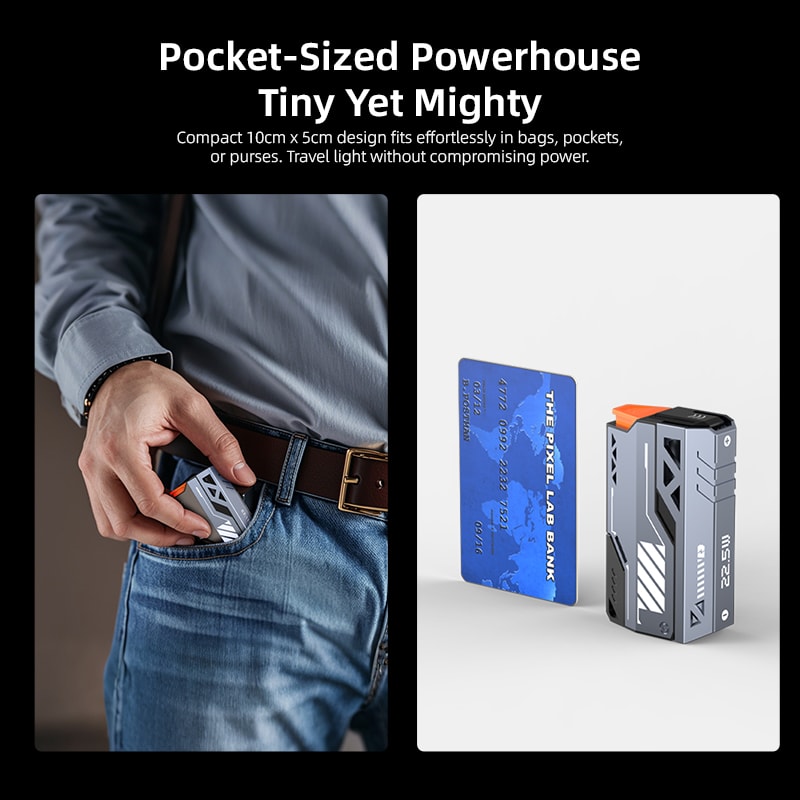 Portable Power Bank Fast Charging External Battery Removable Replaceable Battery Pack 5