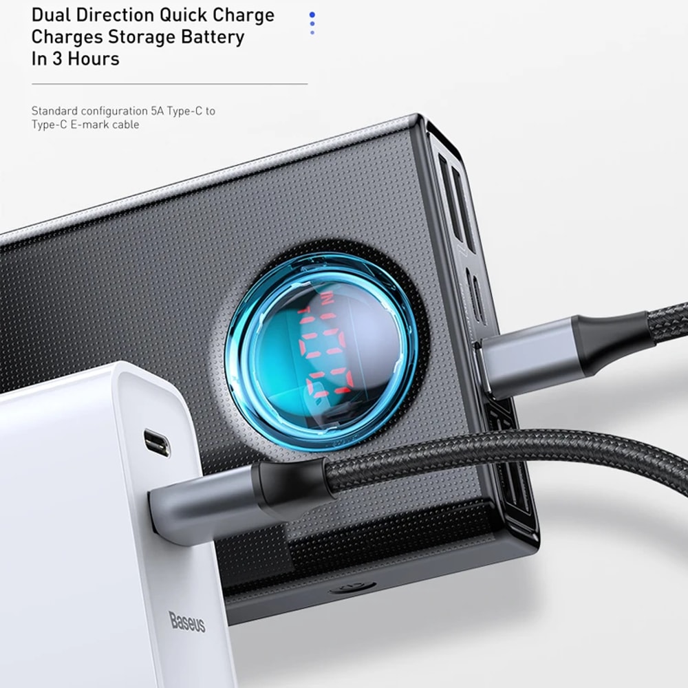 Quick Charging Power Bank SCP Portable External For Laptop Tablet Devices 3