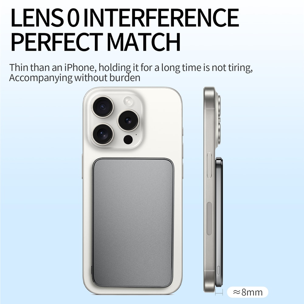 Magnetic Power Bank Wireless New Ultra Thin Alloy Powerbank Fast Charger Backup Battery For Magsafe 6