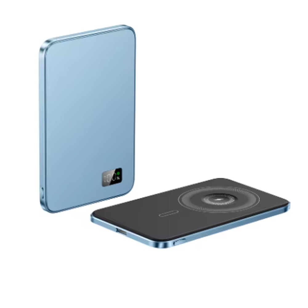 Magnetic Power Bank Wireless New Ultra Thin Alloy Powerbank Fast Charger Backup Battery For Magsafe 0