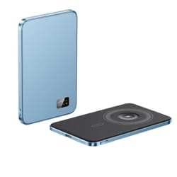 magnetic power bank wireless, new ultra thin alloy powerbank, fast charger backup battery for magsafe