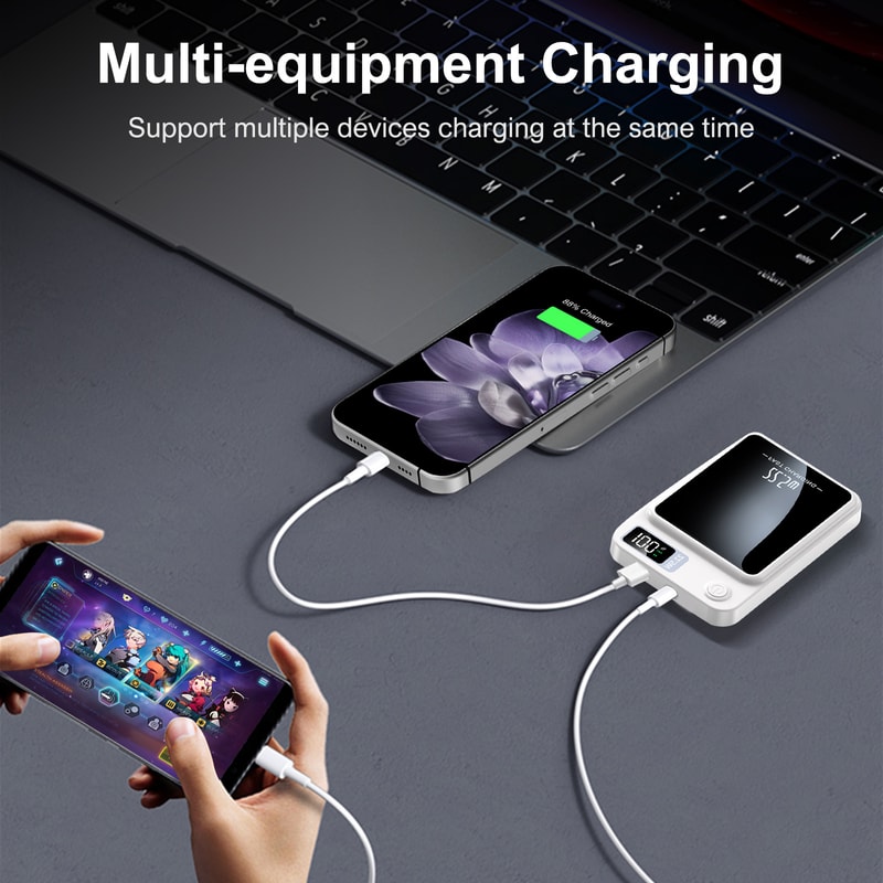 Wireless Charger PD Power Bank Magnetic 225W Fast Charging Portable Safe Supports All Smartphones 8