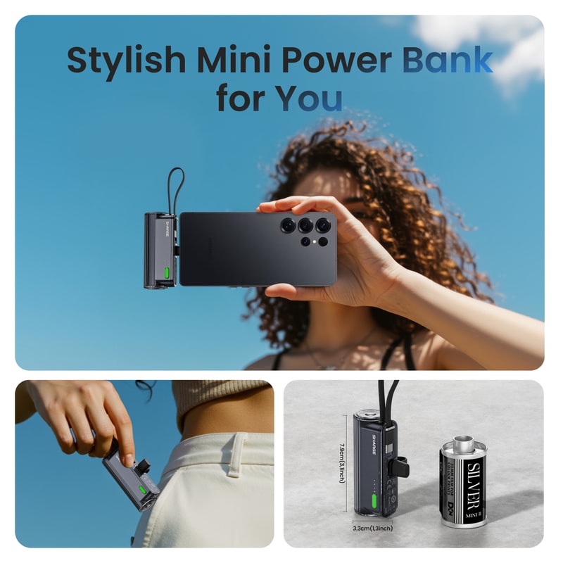 Fast Charging Flow Mini Portable Charger Power Bank Mini Battery Pack For Android IPhone 5