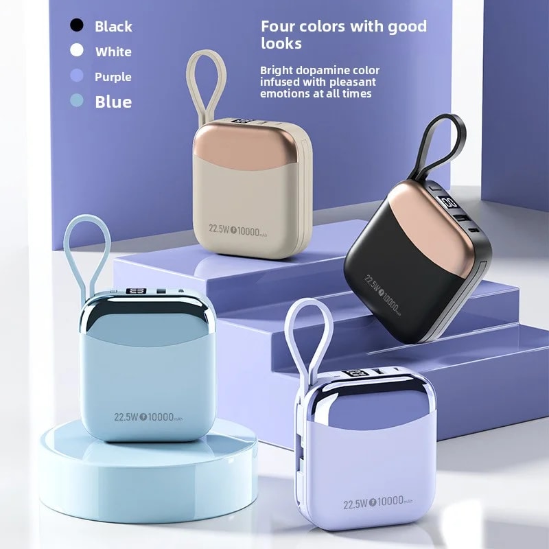 Mini Power Bank Fast ChargePowerbank External Battery For IPhone Xiaomi Huawei Samsung 4