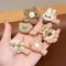 Baby Girl Hair Clips Korean Cute Fashion Cartoon Bear Bowknot Pin Milk Coffee Color Toddler Kids He 12