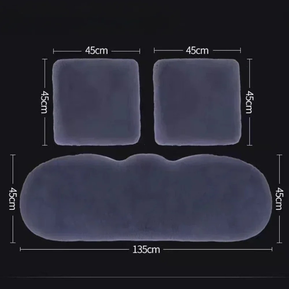 Winter Warmth Plush Rabbit Fur Car Seat Cushion Thickened Wool OnePiece Square Cushion For Main Dri 9