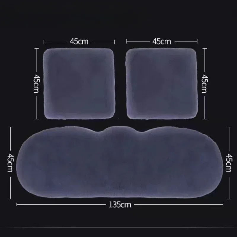 Winter Warmth Plush Rabbit Fur Car Seat Cushion Thickened Wool OnePiece Square Cushion For Main Dri 9