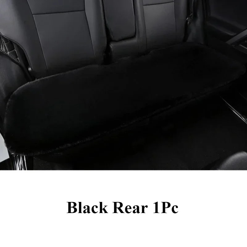 Winter Warmth Plush Rabbit Fur Car Seat Cushion Thickened Wool OnePiece Square Cushion For Main Dri 3