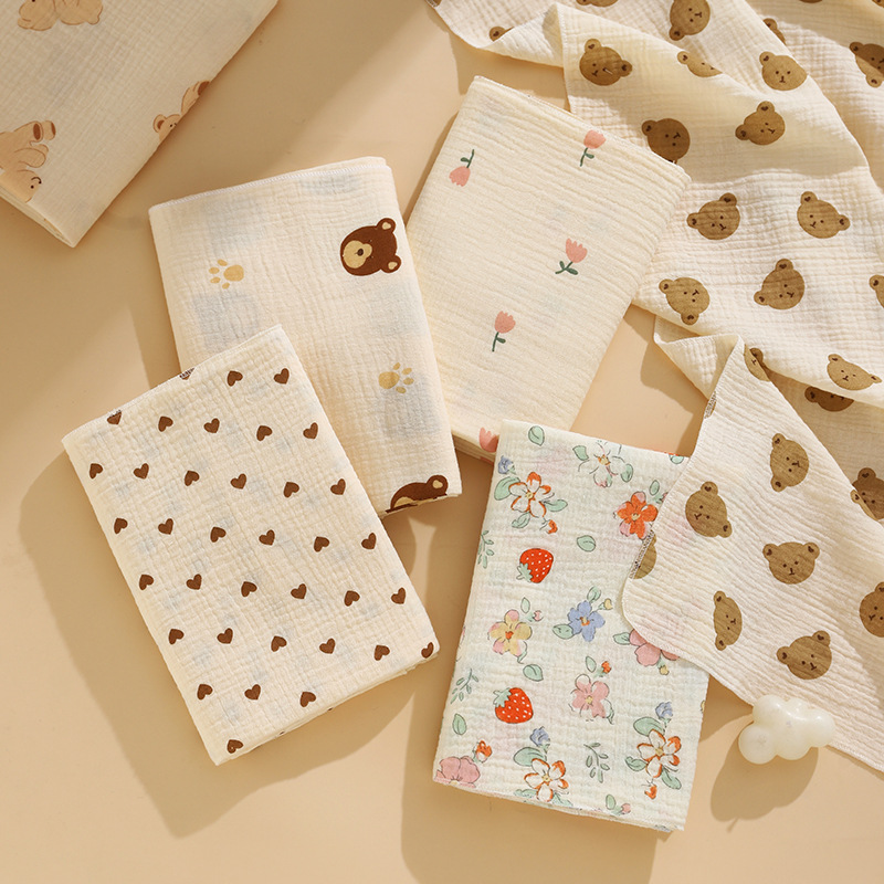 Newborn Baby Blanket Muslin Swaddle Cotton Gauze Soft Toddler Sleep Cover 1