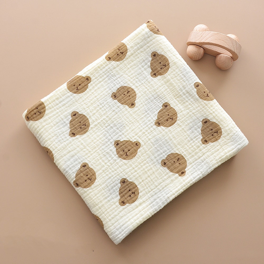 Newborn Baby Blanket Muslin Swaddle Cotton Gauze Soft Toddler Sleep Cover 5