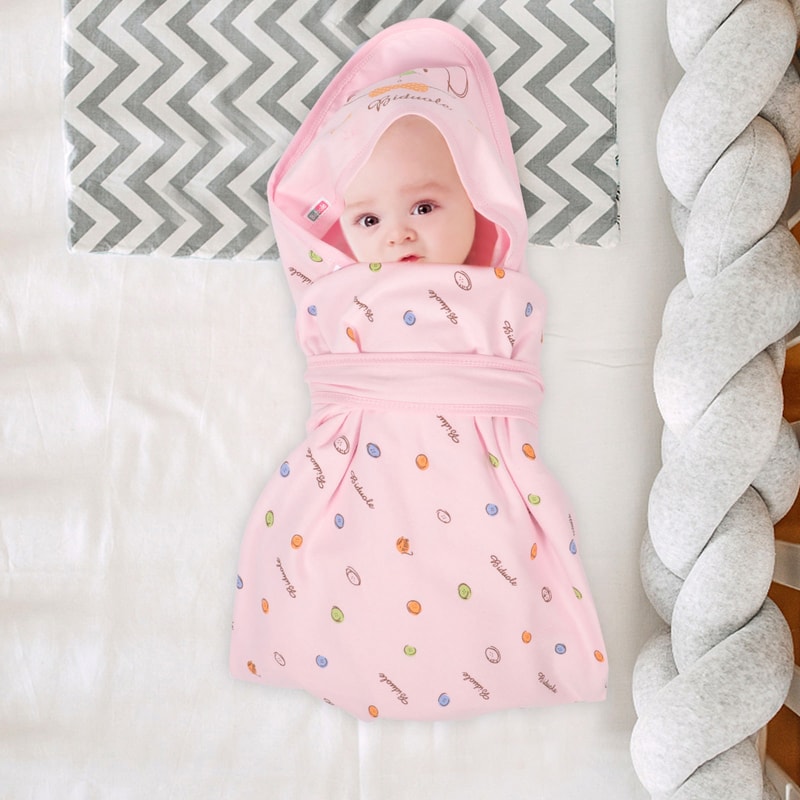 Premium Newborn Baby Blanket Pink, Soft and Thick Warm Swaddling Clothes, Infant Wrapping Towel