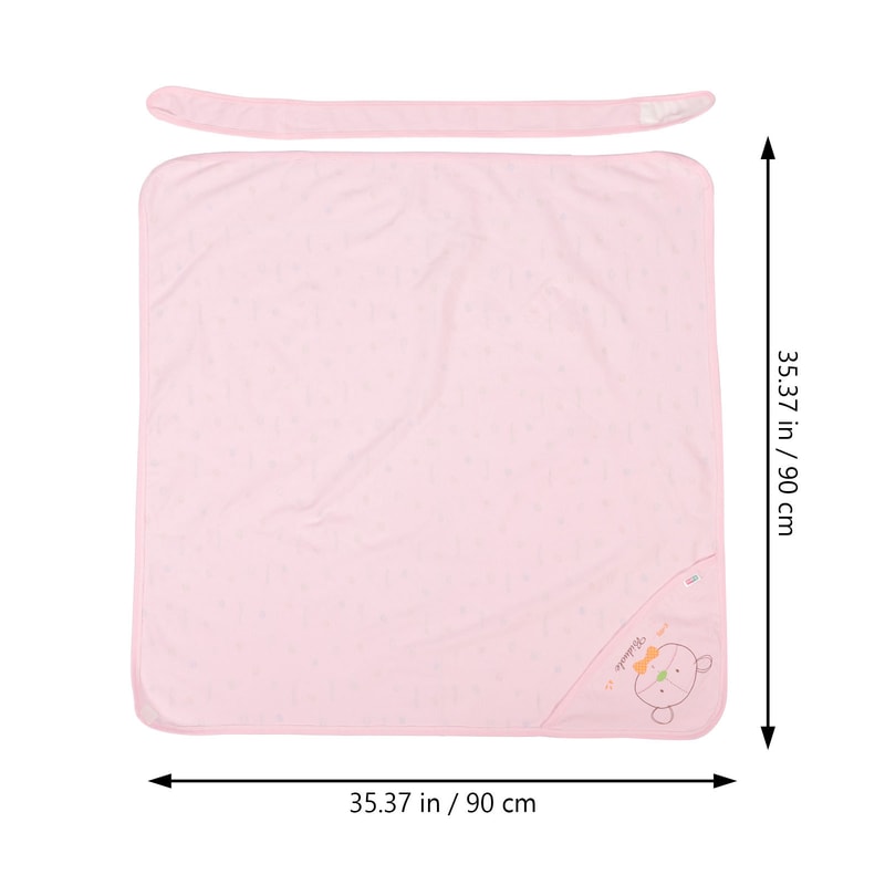 Premium Newborn Baby Blanket Pink, Soft and Thick Warm Swaddling Clothes, Infant Wrapping Towel