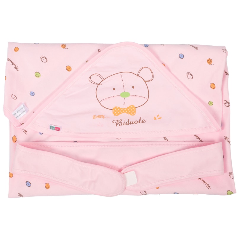 Premium Newborn Baby Blanket Pink, Soft and Thick Warm Swaddling Clothes, Infant Wrapping Towel
