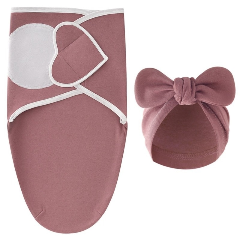 Newborn Photography Blanket Bowknot Blanket Hat Set Flower Lightweight Material 5