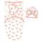 Newborn Photography Blanket Bowknot Blanket Hat Set Flower Lightweight Material 4