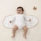 Cotton Baby Swaddle Wrap For 06 Months Anti Startle Muslin Swaddling Blanket Newborn Sleeping Blank 1