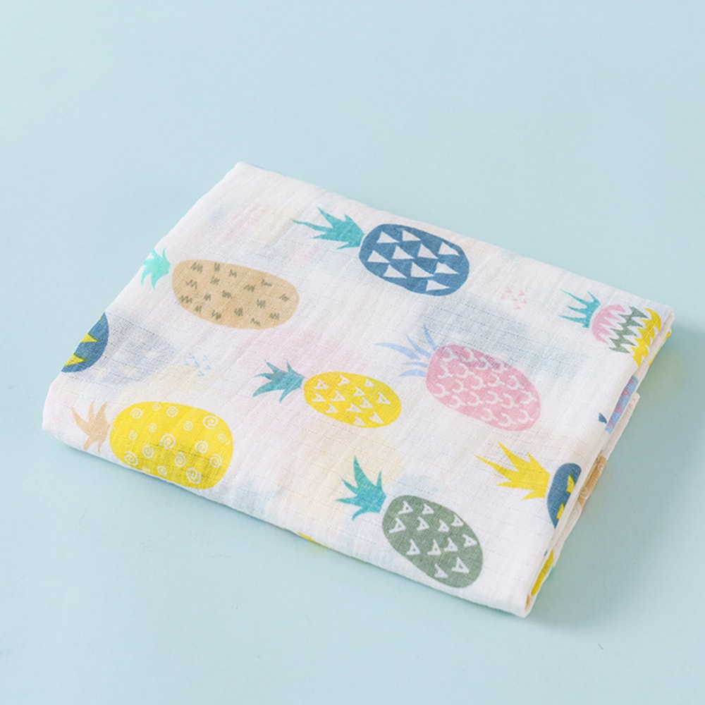 Cotton Soft Baby Swaddle Blanket 2 Layer Muslin Newborn Summer Blankets Quick Dry Kids Bath Towel 6