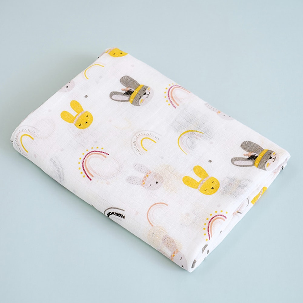 Cotton Soft Baby Swaddle Blanket 2 Layer Muslin Newborn Summer Blankets Quick Dry Kids Bath Towel 8