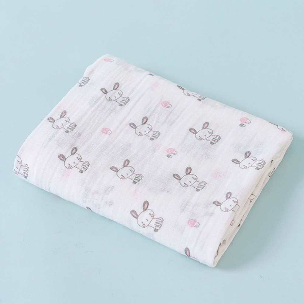 Cotton Soft Baby Swaddle Blanket 2 Layer Muslin Newborn Summer Blankets Quick Dry Kids Bath Towel 7