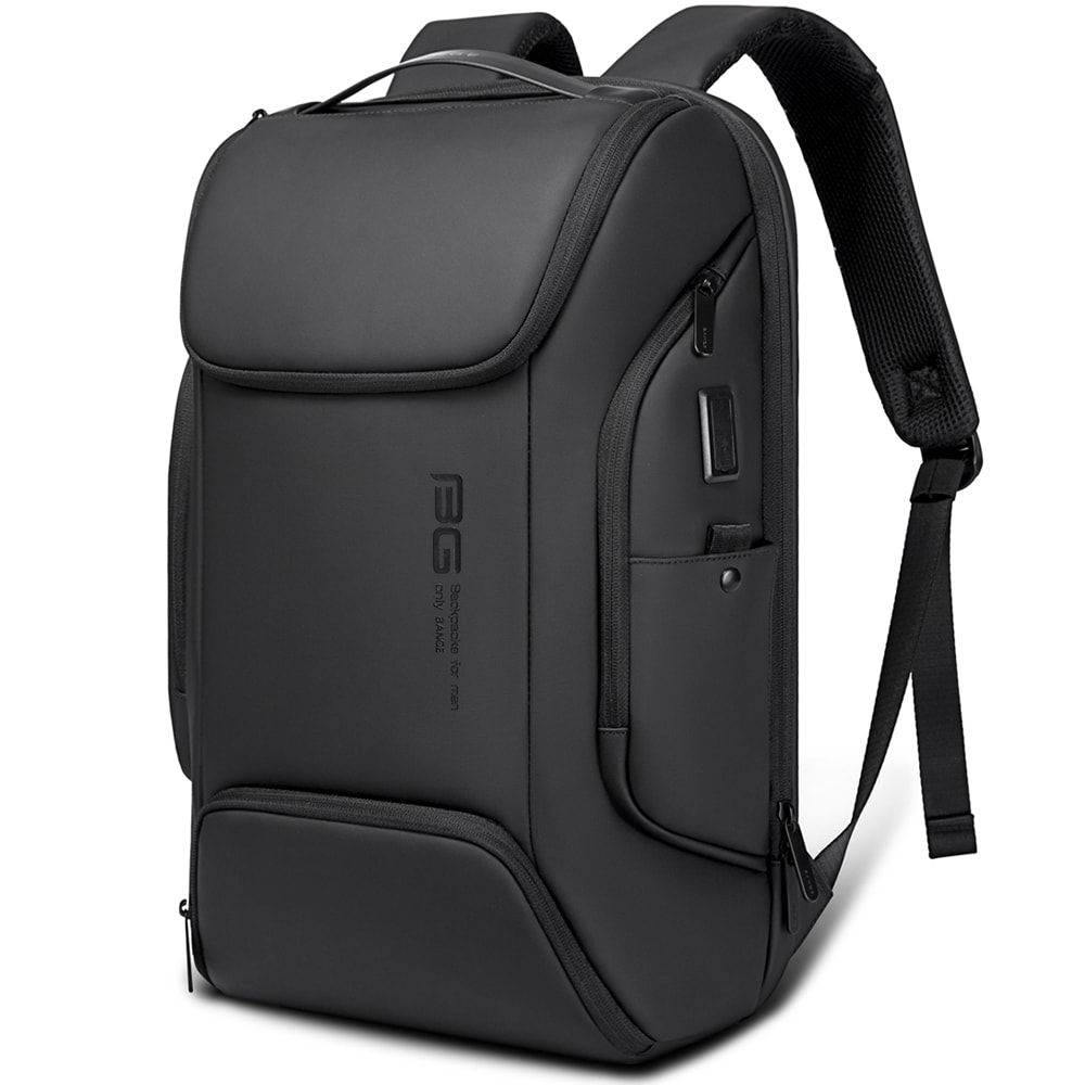 Waterproof Business Backpack With USB Charging Port Fits Laptop Smart Commute Bag For Men 0