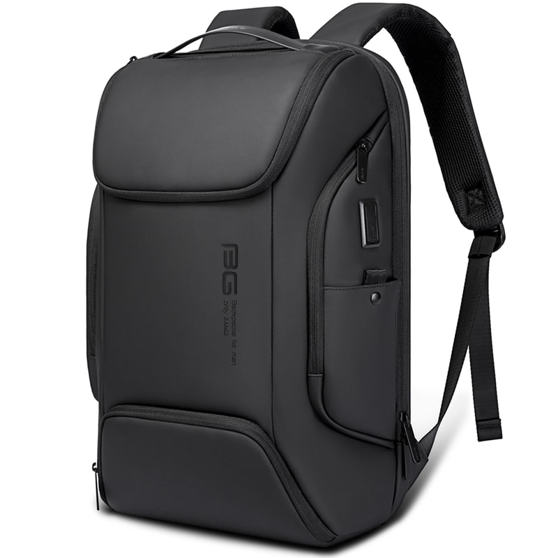 Waterproof Business Backpack With USB Charging Port Fits Laptop Smart Commute Bag For Men 0