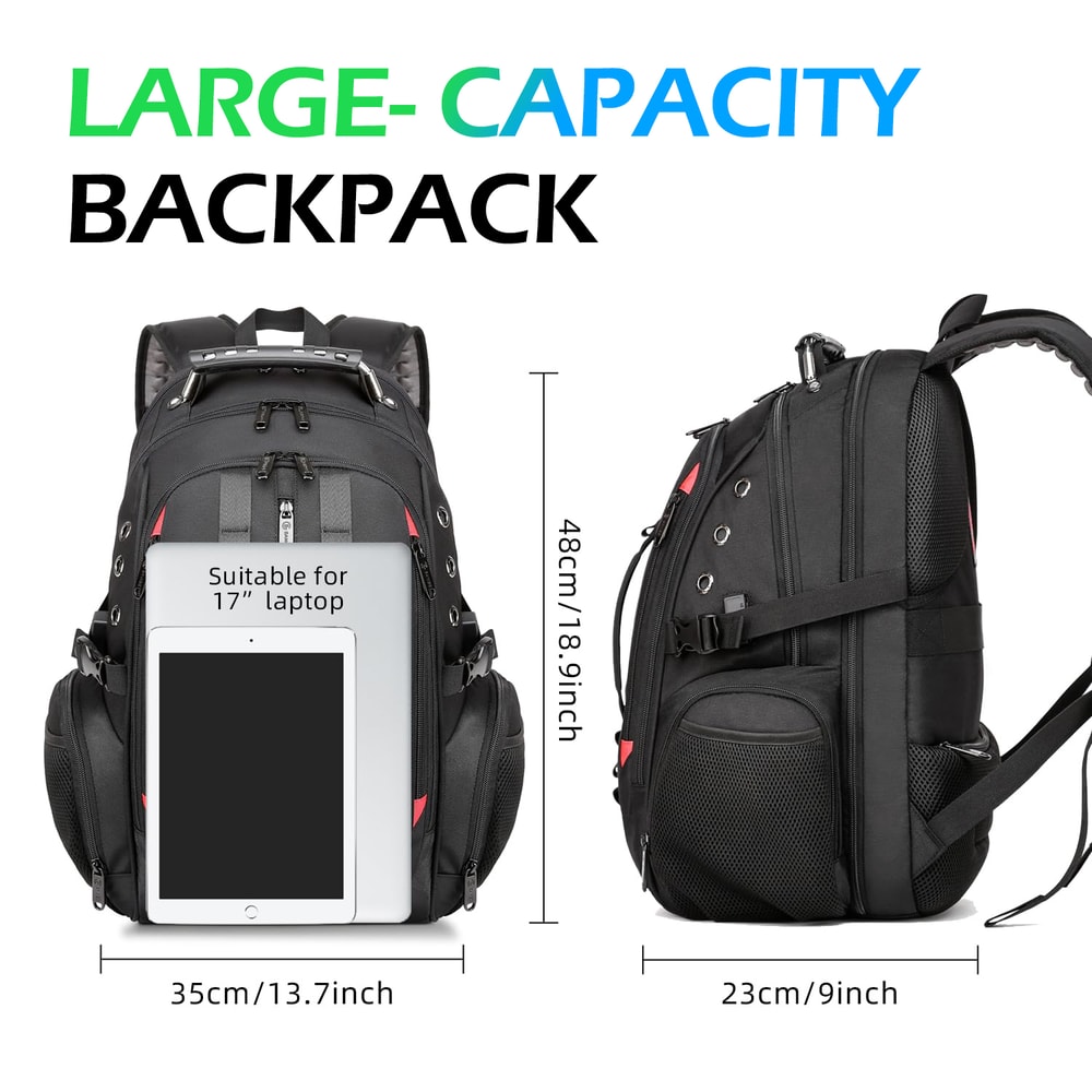 Durable Travel Backpack Large MultiFunction Laptop Backpack School Bag For Teenagers With USB Recha 1