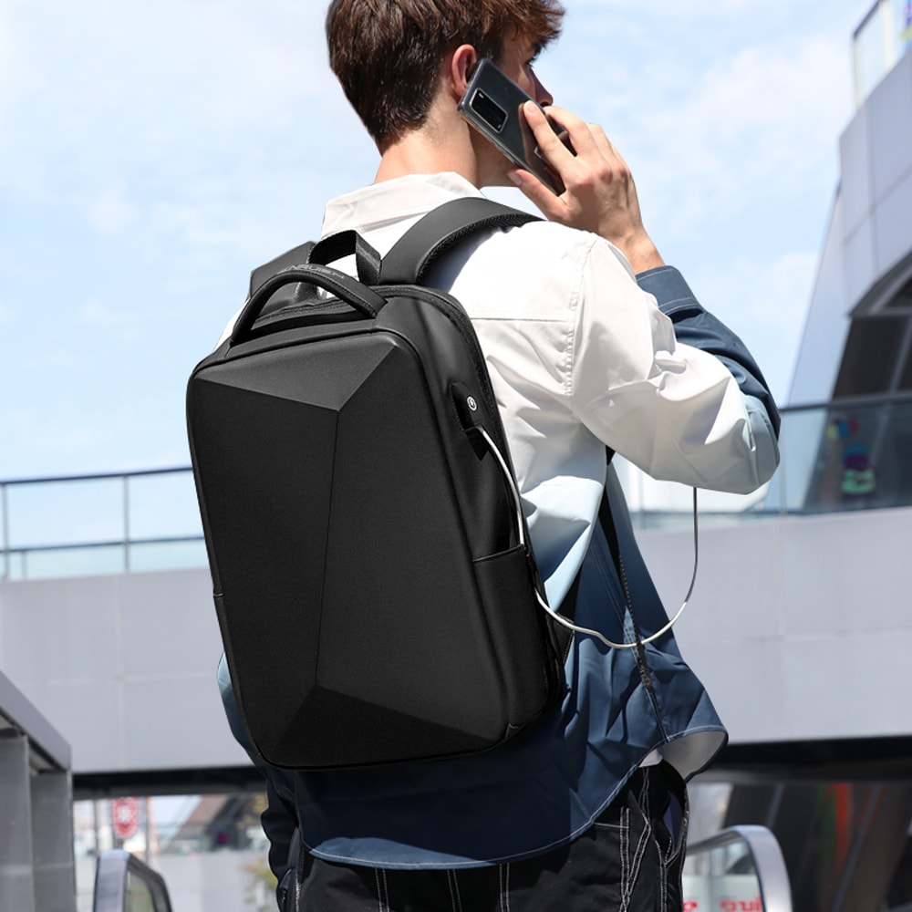 Antitheft Waterproof School Backpack USB Charging Laptop Backpack Men Business Travel Bag New Desig 0
