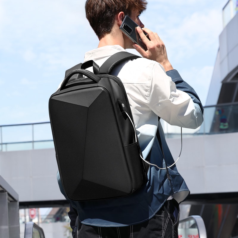 Antitheft Waterproof School Backpack USB Charging Laptop Backpack Men Business Travel Bag New Desig 0