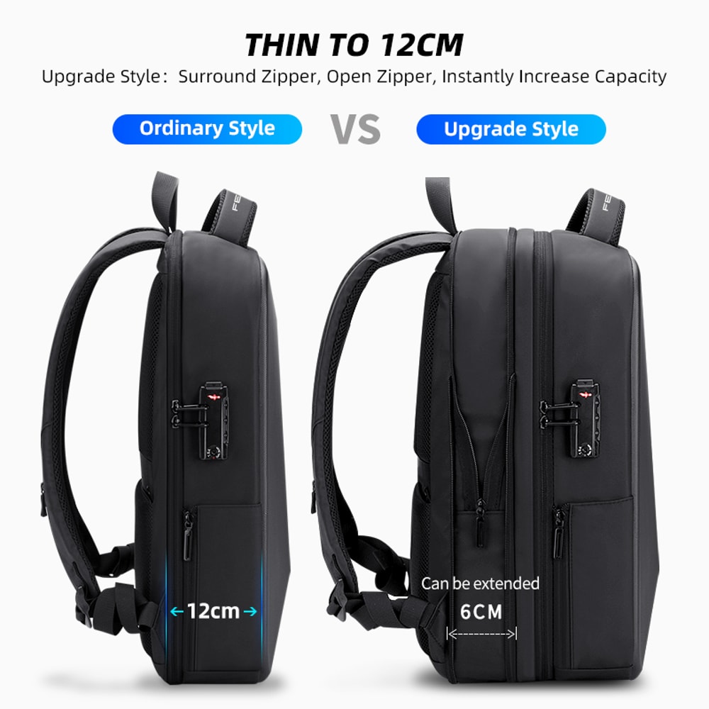 Antitheft Waterproof School Backpack USB Charging Laptop Backpack Men Business Travel Bag New Desig 1