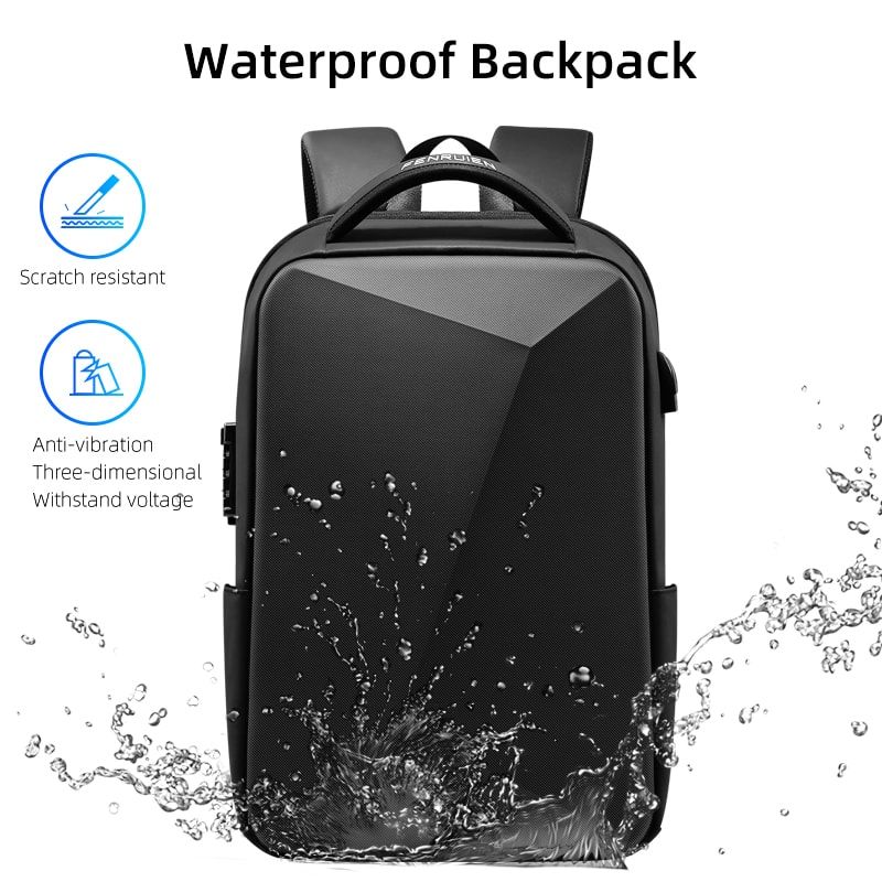 Antitheft Waterproof School Backpack USB Charging Laptop Backpack Men Business Travel Bag New Desig 3