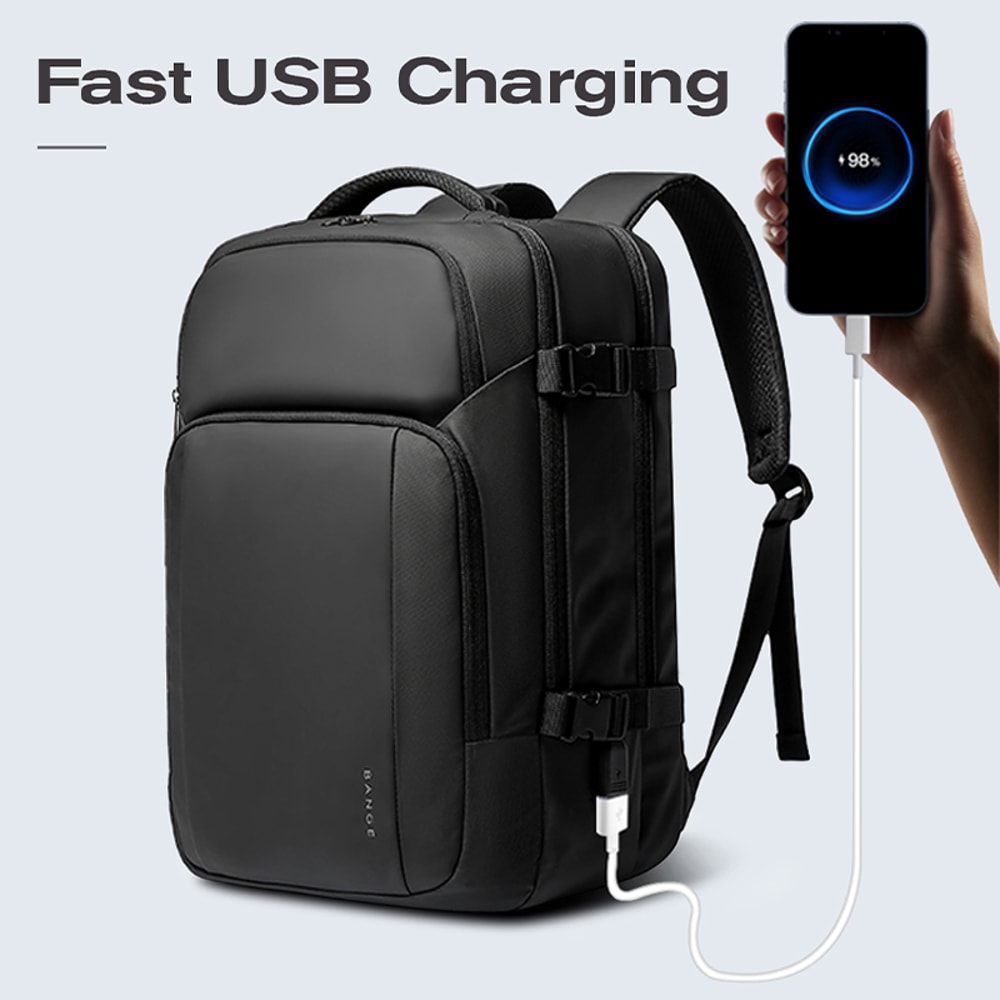 Large Capacity New Design Oxford Men Laptop Backpack Business Waterproof Softback Backpack With USB 2