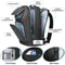 Waterproof Travel Backpack For Men Knight Business Laptop Backpack High Capacity USB Charging Multi 6