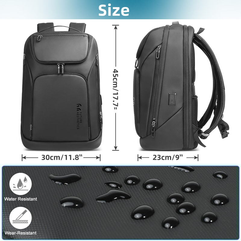 Waterproof Travel Backpack For Men Knight Business Laptop Backpack High Capacity USB Charging Multi 7