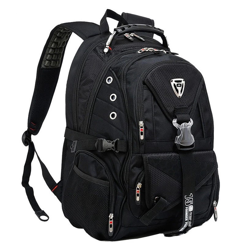 Vintage School Backpack Large Capacity Waterproof Oxford Bag Laptop Travel Rucksack For Men 4