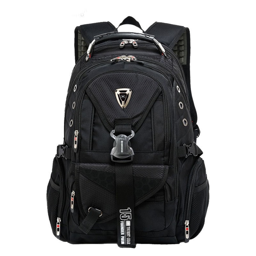 Vintage School Backpack Large Capacity Waterproof Oxford Bag Laptop Travel Rucksack For Men 5