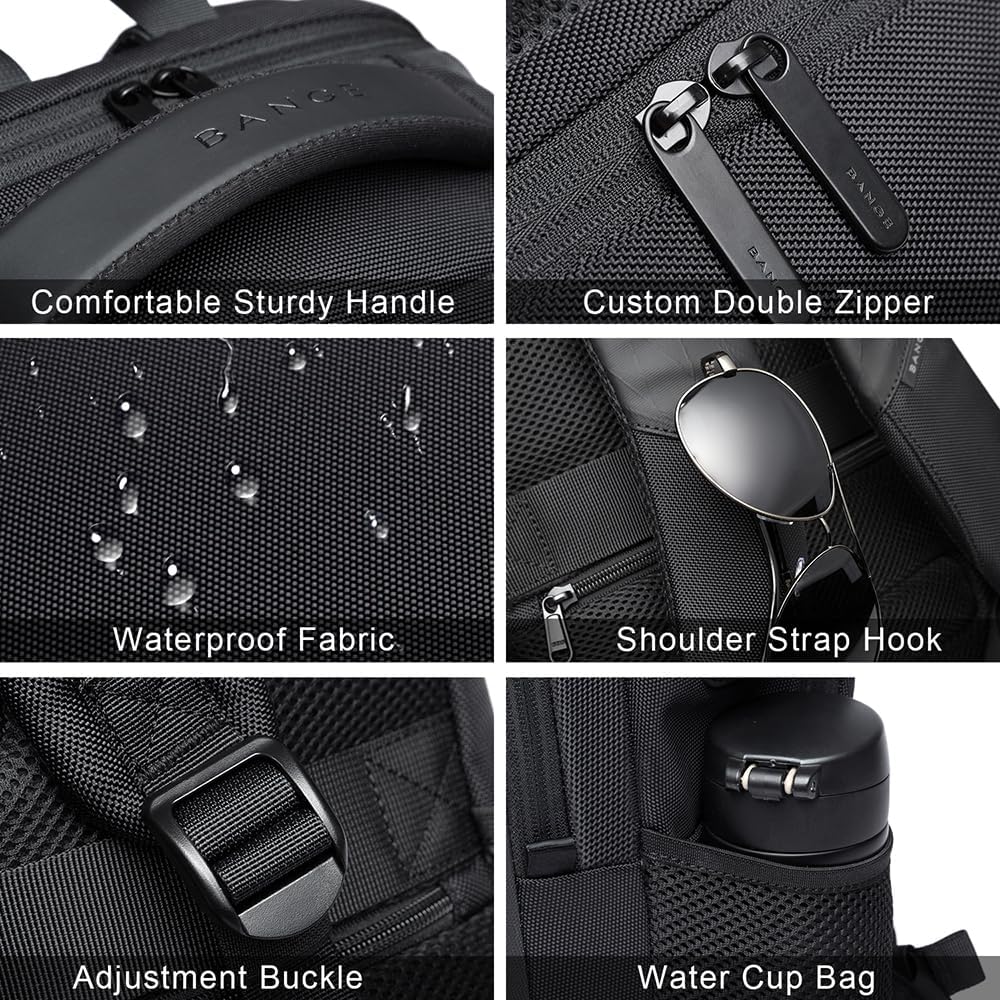 Waterproof Travel Backpack With USB Charging Port Laptop Backpack For Men And Women Teen School Bag 6