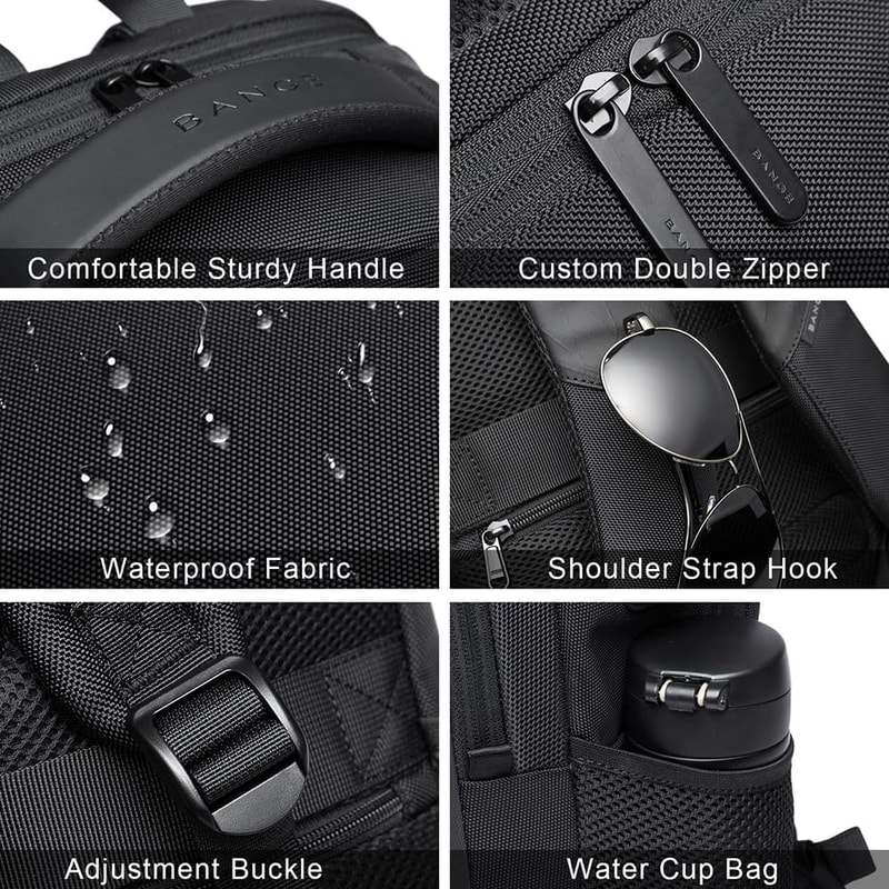 Waterproof Travel Backpack With USB Charging Port Laptop Backpack For Men And Women Teen School Bag 6