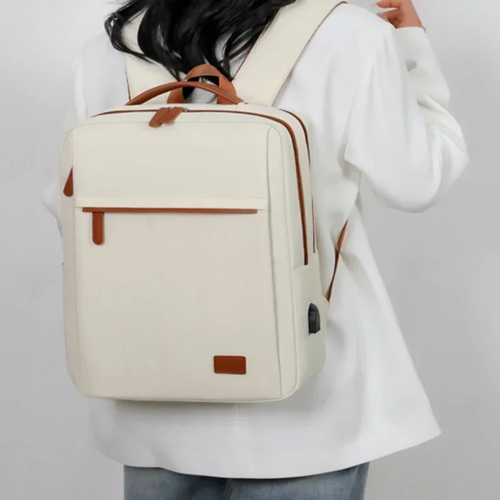 Womens Large Capacity Travel Backpack Business Laptop Bag School Backpack For Teacher USB Charging 0