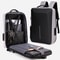 Antitheft Hard Shell Backpack Mens High Capacity Travel Bag USB Charging Business Computer Bag 0