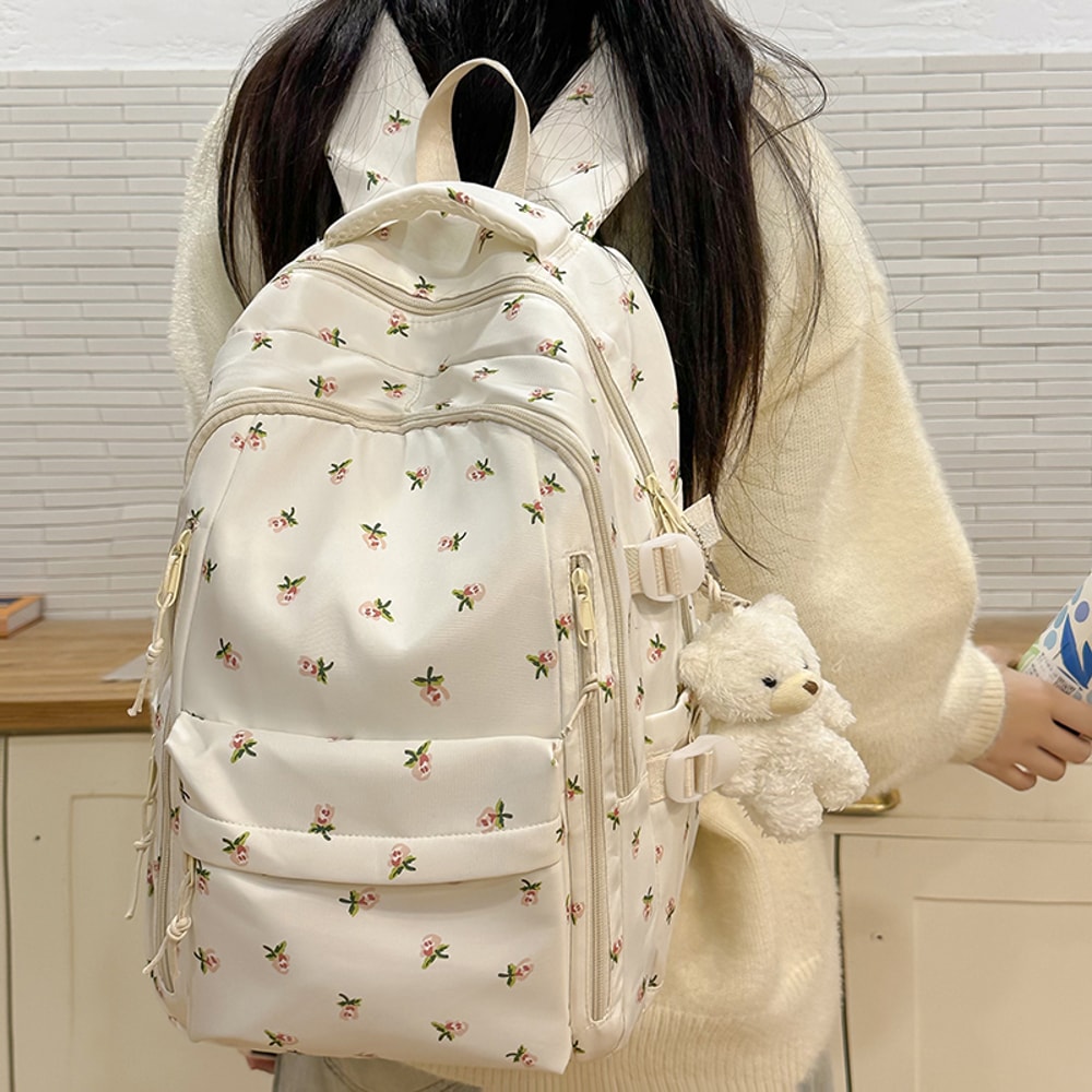 Fashionable Cute Backpack For Girls Large Capacity School Bag Student Travel Storage Bag Portable B 5