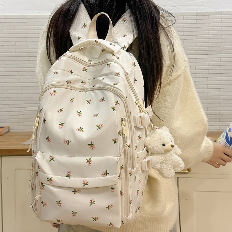 Fashionable Cute Backpack For Girls Large Capacity School Bag Student Travel Storage Bag Portable B 5