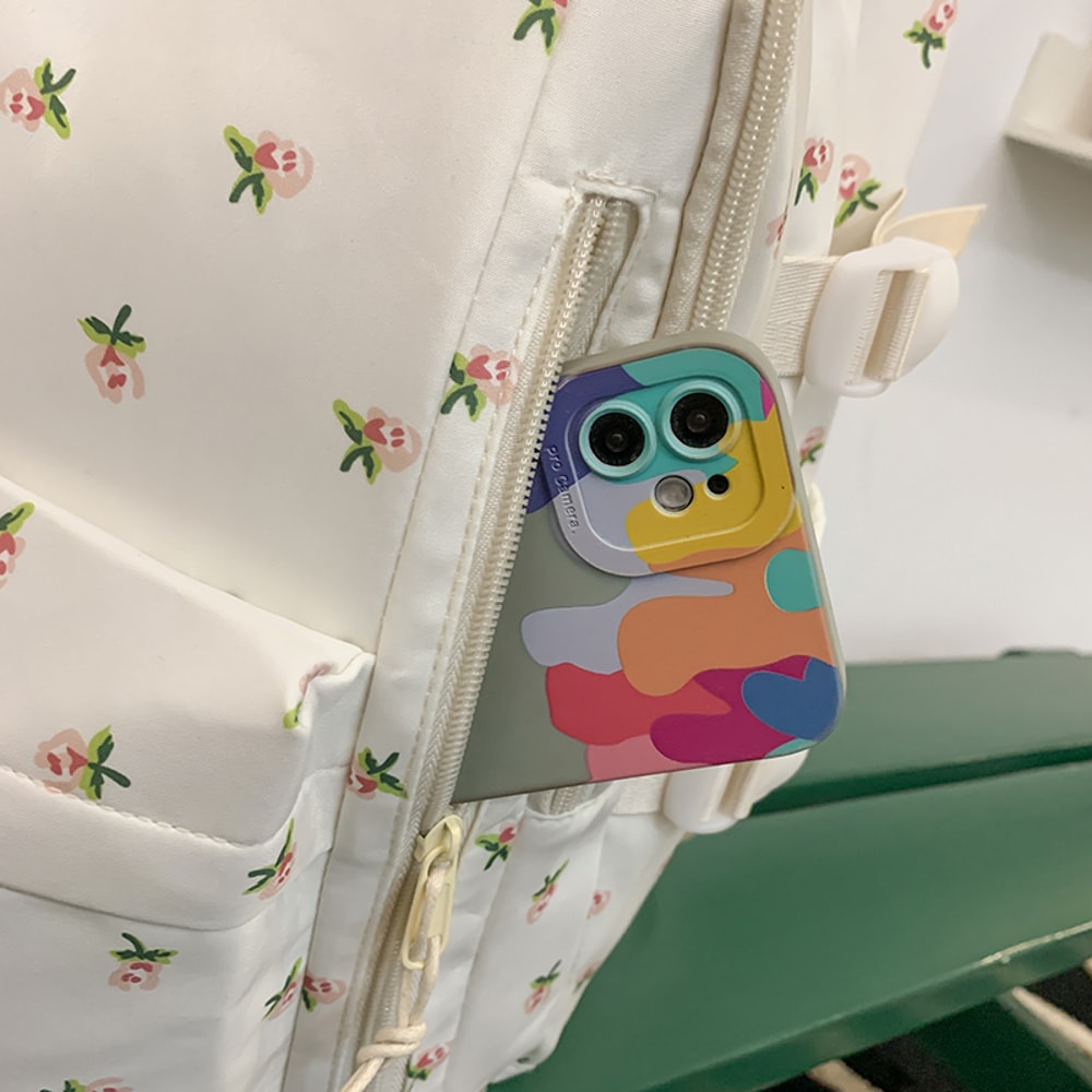 Fashionable Cute Backpack For Girls Large Capacity School Bag Student Travel Storage Bag Portable B 7