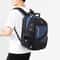 New Mens Business Backpack Large Capacity Travel Laptop Bag Double Shoulder Bookbag Oxford Cloth Pu 8