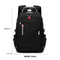 New Mens Business Backpack Large Capacity Travel Laptop Bag Double Shoulder Bookbag Oxford Cloth Pu 1