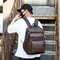 PU Leather Backpack Men High Quality USB Charging Bag Large Laptop Backpack For Teenagers Boys Scho 5