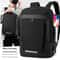 Waterproof 17 Inch Business Laptop Backpack School Book Bag Expandable Notebook For Men 2