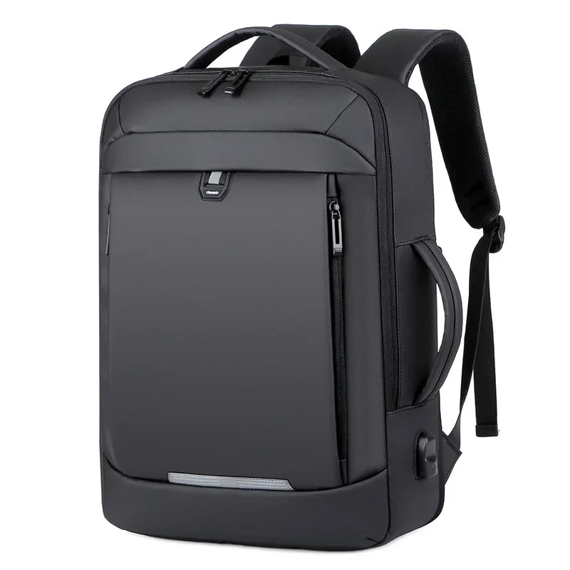 Waterproof 17 Inch Business Laptop Backpack School Book Bag Expandable Notebook For Men 0